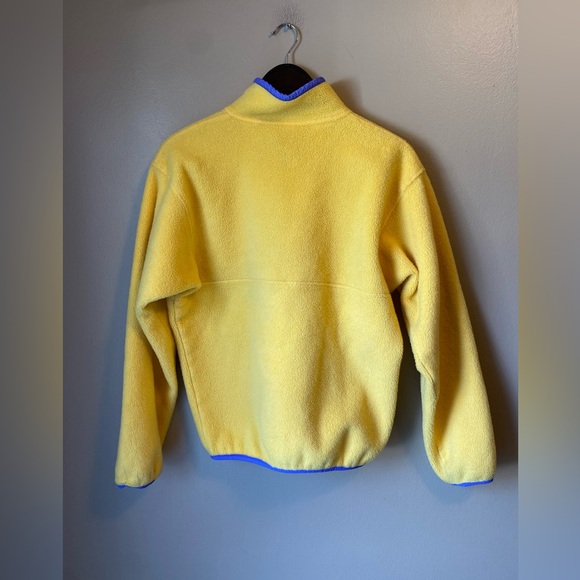 Vintage 90s Patagonia Synchilla Yellow Snap-T Rare Fleece - Picture 5 of 6